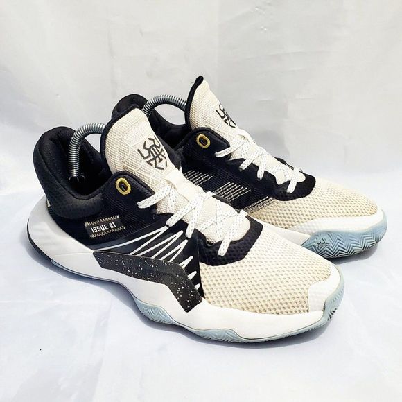 Adidas D.O.N Issue #1 Spiderman Edition Sneakers White/Black EH2434 Men's Size 6 - Picture 1 of 10